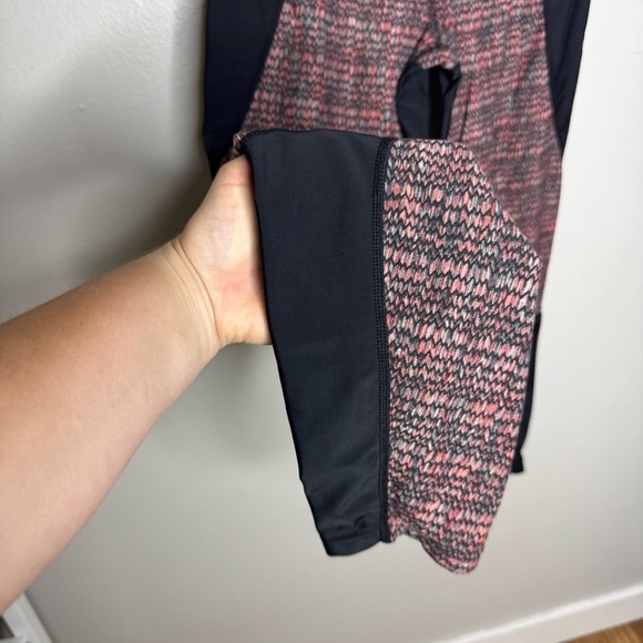 Free People Movement Wild and Free Black Gray Peach Workout Leggings - Picture 6 of 11